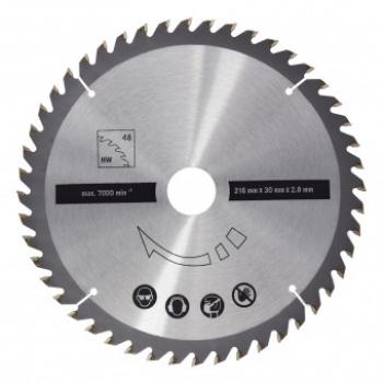BAMATO Sägeblatt 216mm mit 48 HM Zähnen, 30 mm Bohrung